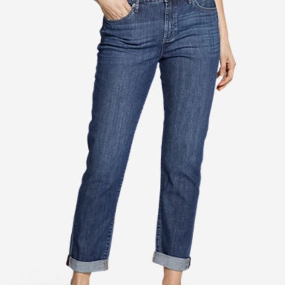 🆕 Eddie Bauer Boyfriend Slim Leg Jeans size 6 - Picture 1 of 9